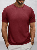 Komfortables Strick-Basis-T-Shirt