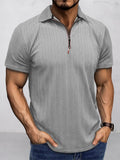 Atmungsaktives Sommer-Strick-Poloshirt