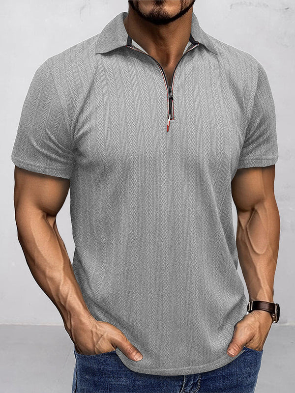 Atmungsaktives Sommer-Strick-Poloshirt