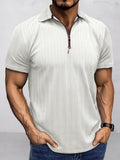 Atmungsaktives Sommer-Strick-Poloshirt