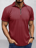 Atmungsaktives Sommer-Strick-Poloshirt