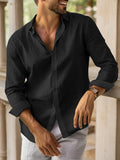 Basic Casual Baumwoll Hemd