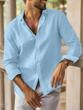 Basic Casual Baumwoll Hemd