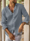 Basic Casual Baumwoll Hemd