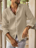 Basic Casual Baumwoll Hemd