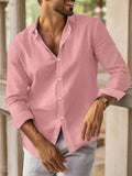 Basic Casual Baumwoll Hemd