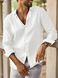 Basic Casual Baumwoll Hemd