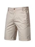 Lässige Business Gerade Baumwoll-Shorts