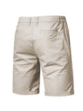 Lässige Business Gerade Baumwoll-Shorts