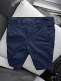 Lässige Business Gerade Baumwoll-Shorts