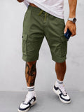 Relaxed Fit Utility Cargo-Shorts