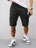 Relaxed Fit Utility Cargo-Shorts