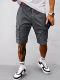 Relaxed Fit Utility Cargo-Shorts