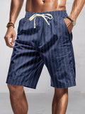 Casual 100% Baumwolle Gestreifte Shorts