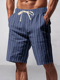 Casual 100% Baumwolle Gestreifte Shorts