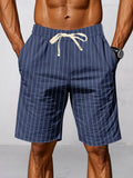 Casual 100% Baumwolle Gestreifte Shorts