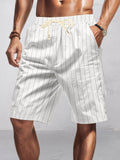 Casual 100% Baumwolle Gestreifte Shorts