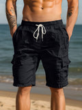 Klassische Atmungsaktive Baumwoll-Cargo-Shorts