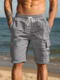 Klassische Atmungsaktive Baumwoll-Cargo-Shorts