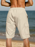 Klassische Atmungsaktive Baumwoll-Cargo-Shorts