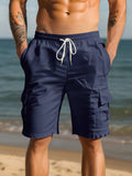 Klassische Atmungsaktive Baumwoll-Cargo-Shorts