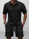 Smart Casual Set mit Jacquard Struktur