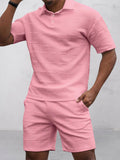 Smart Casual Set mit Jacquard Struktur