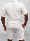 Smart Casual Set mit Jacquard Struktur