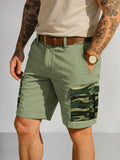 Modische Cargo-Shorts mit Camouflage-Details