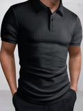 Stilvolles Polo-Shirt mit Jacquard-Struktur