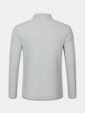 Casual Bequemes Waffelstrick Henley Shirt