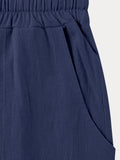Casual 100% Baumwolle Kordelzug-Hose