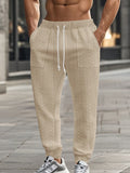 Casual Loose Fit Jacquard-Jogginghose