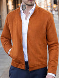 Klassische bequeme Freizeit-Wildlederjacke