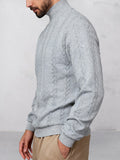 Casual Stehkragen Jacquard-Sweatshirt
