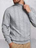 Casual Stehkragen Jacquard-Sweatshirt