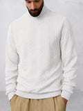 Casual Stehkragen Jacquard-Sweatshirt