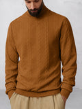 Casual Stehkragen Jacquard-Sweatshirt