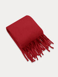 Ultraweicher Mohair-Quasten-Schal