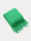 Ultraweicher Mohair-Quasten-Schal