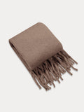 Ultraweicher Mohair-Quasten-Schal