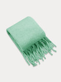 Ultraweicher Mohair-Quasten-Schal