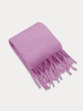 Ultraweicher Mohair-Quasten-Schal