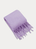 Ultraweicher Mohair-Quasten-Schal