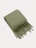 Ultraweicher Mohair-Quasten-Schal