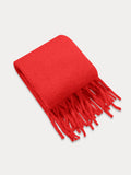 Ultraweicher Mohair-Quasten-Schal