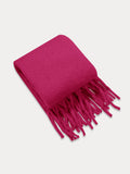 Ultraweicher Mohair-Quasten-Schal