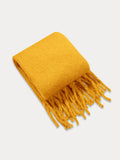 Ultraweicher Mohair-Quasten-Schal