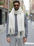 Ultraweicher Mohair-Quasten-Schal