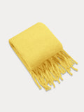 Ultraweicher Mohair-Quasten-Schal
